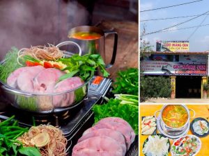 Quán lẩu cá tầm ngon ở Măng Đen