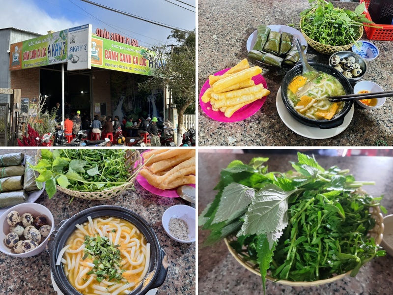ăn sáng ở Măng Đen