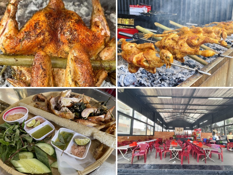 Gà nướng cơm lam Măng Đen